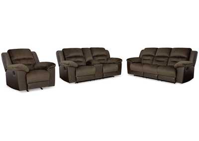 Dorman Sofa, Loveseat and Recliner