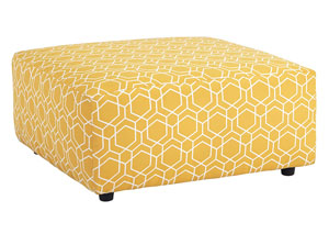 Image for Ayanna Nuvella Gold Oversized Accent Ottoman
