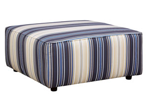 Image for Ayanna Nuvella Blue Oversized Accent Ottoman