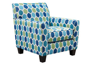 Image for Ayanna Nuvella Turquoise Accent Chair