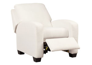 Image for Ayanna Nuvella White Low Leg Recliner