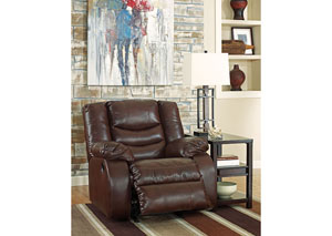 Image for Linebacker DuraBlend Espresso Rocker Recliner