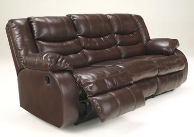 Image for Linebacker DuraBlend Espresso Reclining Sofa