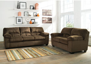 Image for Dailey Chocolate Sofa and Loveseat