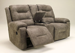 Image for Rotation Smoke Double Reclining Loveseat w/ Console
