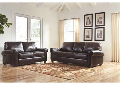 Image for Canterelli Chestnut Sofa and Loveseat