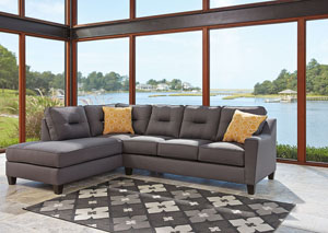 Image for Kirwin Nuvella Gray Left Facing Corner Chaise Sectional