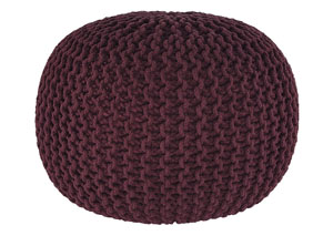 Image for Nils Maroon Pouf