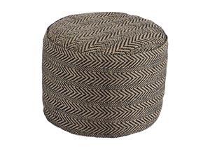 Image for Chevron Natural Pouf