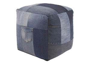 Image for Aaden Blue Pouf