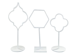 Image for Acotas White Photo Holder (Set of 3)