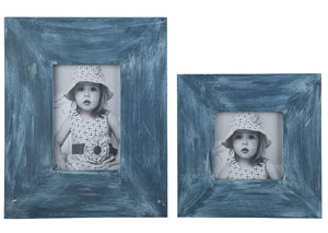 Image for Baeddan Antique Blue Photo Frame (Set of 2)