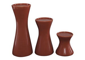 Image for Cais Orange Candle Holder (Set of 3)