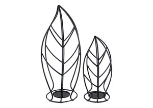 Image for Cadelaria Black Candle Holder (Set of 2)