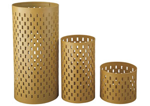 Image for Caelan Yellow Candle Holder (Set of 6)