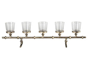 Image for Obasi Antique Gold Finish Candle Holder