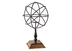 Image for Bronze Finish Candle Holder