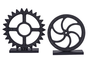 Image for Dermot Antique Black Sculpture Set (Set of 2)