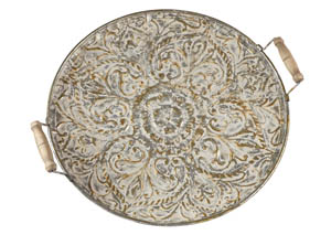 Image for Didina Cream/Gold Finish Tray