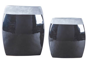 Image for Derring Black/Nickel Finish Vase Set (2/CN)