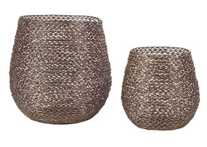 Image for Desdemona Bronze Finish Candle Holder (Set of 2)