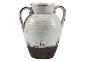 Image for Dion Distressed White Vase