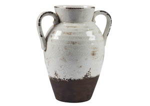 Image for Dion Distressed White Vase