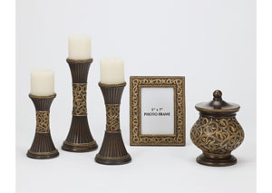 Image for Bronze & Gold Mariana 5-Piece Accessory Set