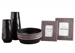 Image for Deo Black/Tan Accessory Set (Set of 5)