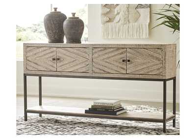 Roanley Distressed White Console Table,Direct To Consumer Express