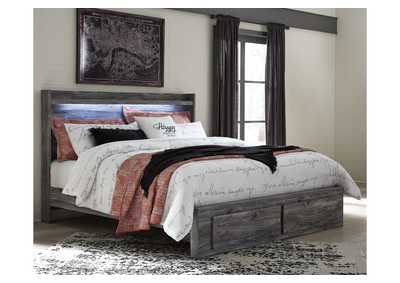 Baystorm King Panel Bed with 2 Storage Drawers,Signature Design By Ashley