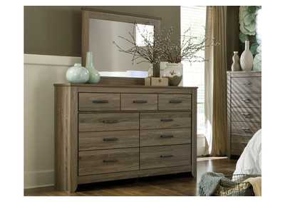 Zelen King Panel Bed, Dresser, Mirror and Nightstand,Signature Design By Ashley