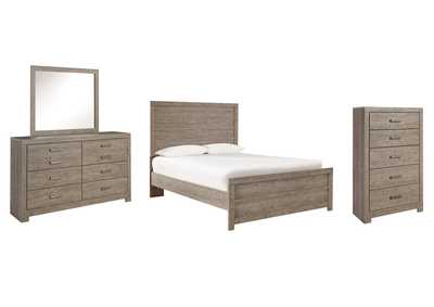 Image for Culverbach Full Panel Bed with Mirrored Dresser and Chest