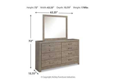 Culverbach King Panel Bed with Mirrored Dresser, Chest and 2 Nightstands,Signature Design By Ashley
