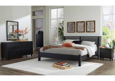 Danziar King Panel Bed with Mirrored Dresser,Signature Design By Ashley