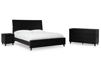 Image for Danziar King Panel Bed, Dresser and Nightstand