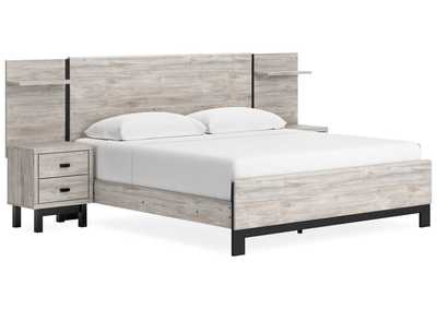 Vessalli King Panel Bed with Extensions