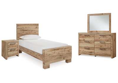 Image for Hyanna Twin Panel Bed with Mirrored Dresser and Nightstand