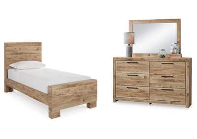 Hyanna Twin Panel Bed with Mirrored Dresser,Signature Design By Ashley