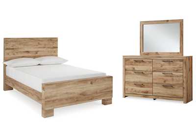 Hyanna Full Panel Bed, Dresser and Mirror