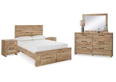 Hyanna Full Panel Storage Bed with Mirrored Dresser and 2 Nightstands,Signature Design By Ashley