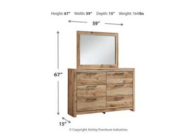 Hyanna King Panel Headboard with Mirrored Dresser,Signature Design By Ashley