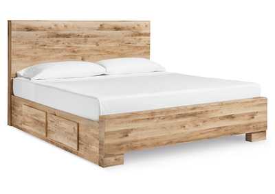Hyanna King Panel Bed with 2 Side Storage