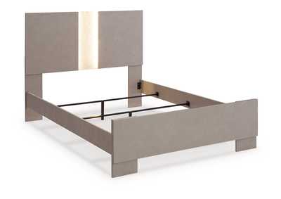 Surancha Full Panel Bed with Mirrored Dresser and Nightstand,Signature Design By Ashley