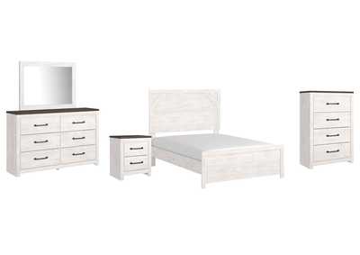 Image for Gerridan Full Panel Bed with Mirrored Dresser, Chest and Nightstand