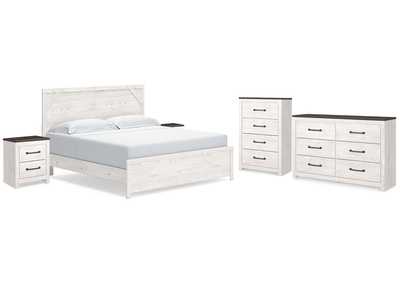 Image for Gerridan King Panel Bed, Dresser, Chest and 2 Nightstands