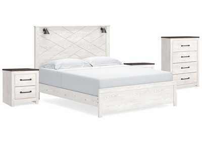 Image for Gerridan King Panel Bed, Chest and 2 Nightstands