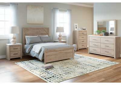 Senniberg Full Panel Bed with Mirrored Dresser, Chest and Nightstand,Signature Design By Ashley