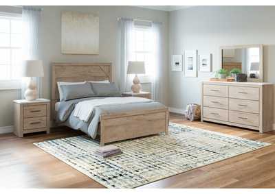 Senniberg Full Panel Bed with Mirrored Dresser and 2 Nightstands,Signature Design By Ashley