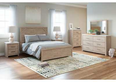 Senniberg Queen Panel Bed with Mirrored Dresser and Chest,Signature Design By Ashley